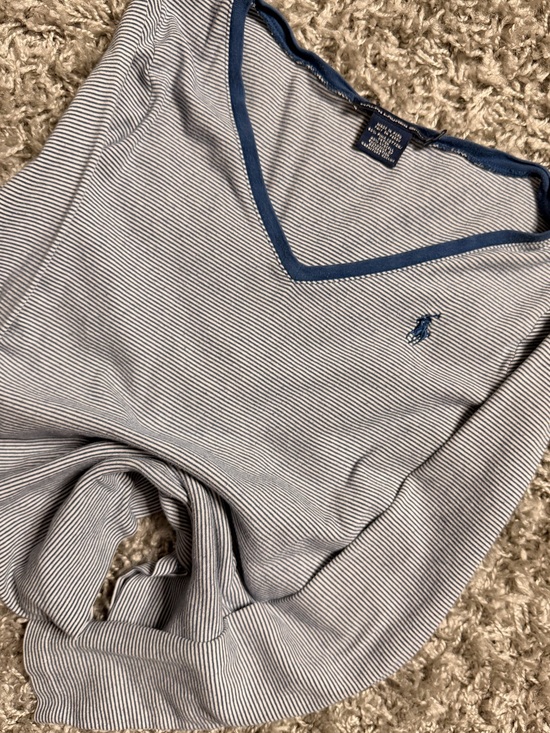 Polo Ralph Lauren Tops - 2000s Ralph Lauren Sports Striped Long Sleeve Shirt